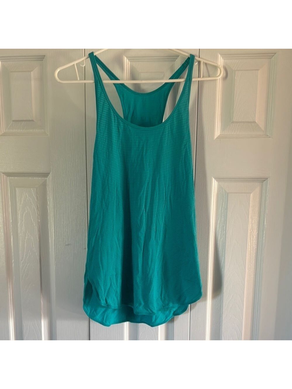 Lululemon Athletica Blue Green Sleeveless Relaxed Tank Top